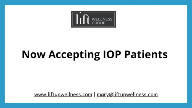 Now Accepting IOP Patients