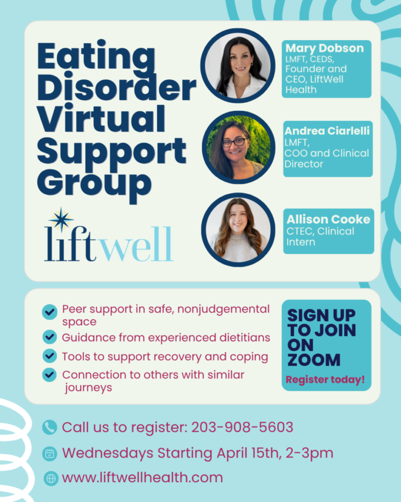 Virtual Eating Disorder Support Group at LiftWell Virtual Eating Disorder Support Group at LiftWell