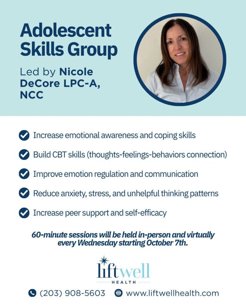 Virtual Eating Disorder Support Group at LiftWell Adolescent Skills Group